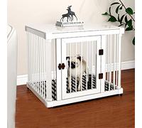 Pet Crate Indoor Cage - Multi-Functional 40-Inch Design for Small to Medium Pets - Decorative Side Table and Nightstand