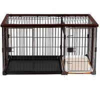 pet crate Metal Dog Crate, Dog Cage Shiba Inu Teddy Cage Small Dog Pet House Indoor Pet Fence Cat Cage Rabbit Cage for Training (Color : 111x54x64cm, Size : B)