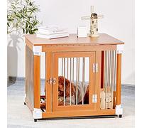 Pet Crate, Multi-Functional 40-Inch Indoor Cage, Versatile Design for Small to Medium Pets, Decorative Side Table and Nightstand