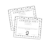 Pet Cremation Certificate 30pk 8.5x11” Memorial Certify of Dignified Death Ashes Remains Mailed to You Loved in Memory of Dog Cat Euthanized Humanely
