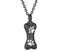 Pet Cremation Jewelry for Ashes Pendant Stainless Steel Cremations Memorial | Paw Printings Cremation Urn Jewelry Paw Print Urn Necklace Keepsake Jewelry Holder Cat Dog