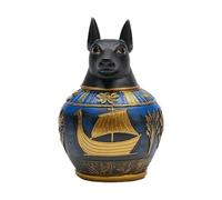 Pet Cremation Urn - Egyptian Style Resin Vase, Memorial Container for Dogs as a Keepsake, for Remembrance of Loss in the House with Desk and Shelf to and Store Prez