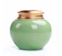 Pet Cremation Urn Memorials Container Jar Pot | Brass Urn | Ceramic Urn with Metal Lid | Memorials Keepsake | Pet Dog Cat urn