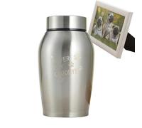 Pet Cremation urns - paws engraved ur, stainless steel keepsake | Decorative and personalized keepsake for dogs, cats, puppies, pet lovers and designed to withstand the test of time. Pet city