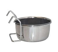Pet Cuisine Platter Hook On Pet Bowl Stainless Steel Dishwasher Safe Rustproof Durable Hygienic Food Water Feeding Dish - 900ml