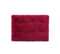 Pet Cushion Plush Pet Bed Mat, 110 X 75 Cm, XXL Size, Machine Washable(Wine Red)