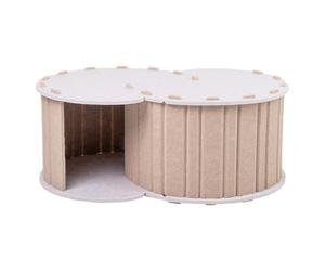 Pet Cushion Self-Warming - Donut Play Tunnel Bed | Cat Beds | Cat Donut | Detachable Donut Tunnel Bed For Cats | Felt Detachable Kitten Nest Playing Pet House For Rabbits Rest & Exercise