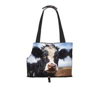 Pet-Cute Cow print portable bag, lightweight and breathable, suitable for taking small pets out.
