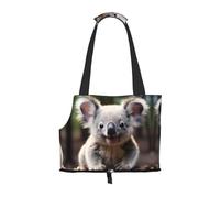Pet-Cute Koala print portable bag, lightweight and breathable, suitable for taking small pets out.