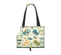 Pet-Cute little baby dinosaur print portable bag, lightweight and breathable, suitable for taking small pets out.