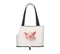Pet-Cute Little Piggy print portable bag, lightweight and breathable, suitable for taking small pets out.