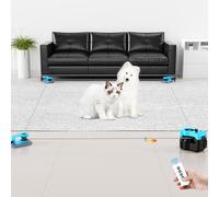 Pet Deluxe Interactive Cat Toy for Indoor Cats, Auto/Remote Control DIY Cat Mouse Hunting Treadmill Keep Bored Kitten Puppy Entertained to Chase, Feather Toy to Exercise-Sky Blue