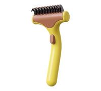 Pet Dematting Brush | Ergonomic Pet Detangling Comb For Dogs & Cats | Shedding Reduction & Coat Maintenance Tool | Grooming Brush For Short & Long Hair, Puppies, Adult Dogs, Indoor Home Use, Cats & Do