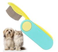 Pet Dematting Comb - Foldable Double-Sided Grooming Brush, Tick Control Tool, Durable Pet Hair Remover | Small Large Puppy Kitten, Ideal For Home Garden Yard Walking Park Indoor Outdoor