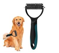 Pet Dematting Comb | Pet Puppy Shedding Comb Double-Sided,Pet Detangling Brush Pet Grooming Tool for Small, Medium & Large Pets Dog Cats