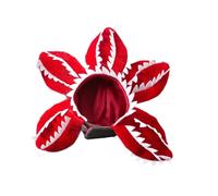 Pet Demon Dog Costume Funny Dog Adjustable Hat Costume with Soft Material Flower Accents for Cosplay(Medium(1 pcs))
