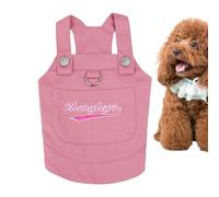 Pet Denim Overalls Clothes - Adorable Pet Ensembles, Canine Jean Overalls Attire | Stylish Dog Denim Top with Harness Buckle Detail, Breathable Denim Jacket for Puppies Daily Attire