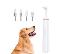 Pet Dental Cleaner with Maternal and Child Design, Silicone Material, USB and Battery Power, 4 Brushes, Easy to Use, Efficiently Removes Stains Calculus Tartar, Fresh Breath, Profession