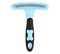 Pet Deshedding Brush | Double Row Pins Dogs Dematting Comb,Extra Wide Dematting Undercoat Rake Comb With Anti-Slip Handle Reduces Shedding