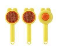 Pet Deshedding Brush with SelfCleaning Function Colorful Comb for Dog Cats Efficient Hair Remover for Various Pet Deshedding Brush for Dog Cats