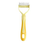 Pet Detangling Brush, Dual-Sided Dematting Tool for Long and Medium Haired Cats & Dogs, Safe on Skin, Reduces Shedding and Matting, Professional Grooming Comb for Home and Salon Use