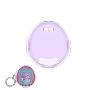 Pet Device Protective case Compatible with Tamagotchi Uni - Waterproof & Shockproof Hard Shell Cover with Lanyard for Kids (Transparent Purple)