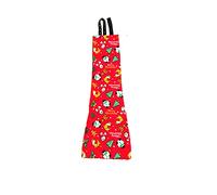 Pet Diaper Poultry Clothes Costume for Duck Hen Chicken Birds Cute Christmas Themed Print Elastic Shoulder Straps Duck Diapers for Real Ducks Washable for Pekin Ducks Ducklings Large Small