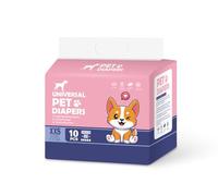 Pet Diapers Dog Diapers Female Dog Sanitary Pants Teddy Anti-Harassment Puppy Menstrual Pants Bulk (Colorful Pack Mother XL (15-25kg))