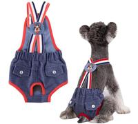 Pet Diapers, Dog Sanitary Pants, Reusable And Washable, Shoulder Straps Are Elastic And Adjustable, Suitable for Dogs During Menstrual Period, Estrus, Puppies, Small Dog Incontinence, Cat Underwear