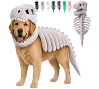 Pet Dinosaur Costume 3D Skeleton Design Halloween Cat/Dog Skeleton Costume