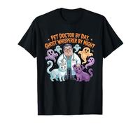 Pet Doctor by Day Ghost Whisperer by Night Halloween Vet T-Shirt