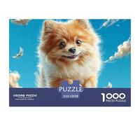 Pet Dog 1000 Pieces Challenging Game Toys Gift -Small Terrier at Historic Site for Home Wall Decoration Puzzle for Adults Kids52x38cm/1000pcs