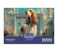Pet Dog 1000 Pieces Eco-friendly Paper Puzzle Premium Jigsaw Puzzle Cockapoo Impossible Hard Difficult Birthday Toy Puzzles For Adults And Kids 52x38cm/1000pcs