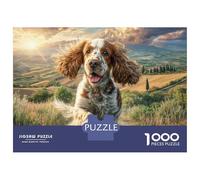 Pet Dog 1000 Pieces Eco-friendly Paper Sturdy Cardboard Jigsaw Puzzle Set Cockapoo Impossible Hard Difficult Birthday Toy Puzzles Gifts for Family, Friends 38x26cm/1000pcs