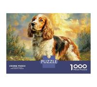 Pet Dog 1000 Pieces Extra-thick Cardboard DIY Jigsaw Puzzle Cockapoo Stress Releasing Birthday Toy Puzzles Gifts for Family, Friends 70x50cm/1000pcs
