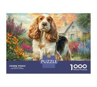 Pet Dog 1000 Pieces Extra-thick Cardboard Jigsaw Puzzle Cockapoo Impossible Hard Difficult Family Game Jigsaw As Birthday Gifts 52x38cm/1000pcs