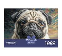 Pet Dog 1000 Pieces Paper Jigsaw Puzzle Soft Tones Hard Difficult Jigsaw Puzzles Unique Gift For Adults And Kids Gifts 70x50cm/1000pcs