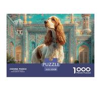 Pet Dog 1000 Pieces Paper Jigsaw Puzzle Vibrant Colors Whimsical Jigsaws High DefinitionBotanical For Adults And Kids Gifts 52x38cm/1000pcs