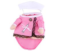 Pet Dog and Cat Nurse Outfit, Cosplay Costume S Size, Polyester Fiber Clothes - Soft and Comfortable, Washable and Reusable, Ideal for Christmas and Halloween Parties (Style 2)