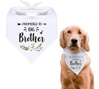 Pet Dog Bandana - Cotton Triangle Dog Scarf Bandanas Big Brother Kerchief Puppy Cat Scarf Bibs Accessories for Small Medium Dogs Pets Birthday Party Gifts