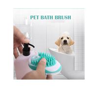 Pet Dog Bath Brush Comb Pet SPA Massage Brush Soft Silicone Dogs Shower