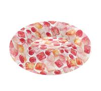 Pet Dog Bed Anxiety Relief Fluffy Cat Pillow Bed for Small Size Pets Supplies XS Watercolor Gummy Candy Cherry