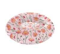 Pet Dog Bed Anxiety Relief Fluffy Dog Pillow Bed for Small Size Pets Supplies S Cute Calendula Pink