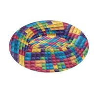 Pet Dog Bed Calming Anti Anxiety Fluffy Puppy Beds for Extra Small Size Pets Sleeping S Cute Building Blocks
