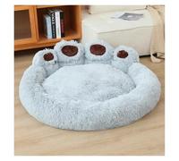 Pet Dog Bed Mat Basket Sofa Cats Products Medium Dogs Small Blanket Beds Large Baskets Pets Breeds Accessories Big Cushion Puppy(Light Grey,60cm)