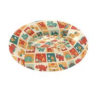 Pet Dog Bed Relieve Stress Fluffy Puppy Beds for Medium Size Pets Supplies S Christmas Checkered Monsters Dinosaurs