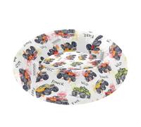 Pet Dog Bed Removable & Washable Fluffy Dog & Cat Cushion for Medium Size Pets Sleeping S Watercolor Monsters Trucks