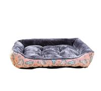 Pet Dog Bed Sofa Mat, Winter Cat Dog Bed For Large Medium Small Pets - Health-Safe Print Cushion, Hand Washable Bed & Mat(Pink,Small)