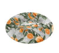 Pet Dog Bed Warm & Cozy Fluffy Cat Cave Bed for Small Size Pets Sleeping M Sweet Tangerine Fruit Gray