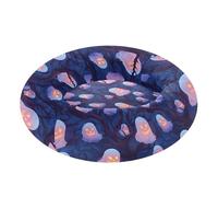 Pet Dog Bed Warm & Soft Fluffy Cat Cave Bed for Small Size Pets Supplies S Halloween Ghosts